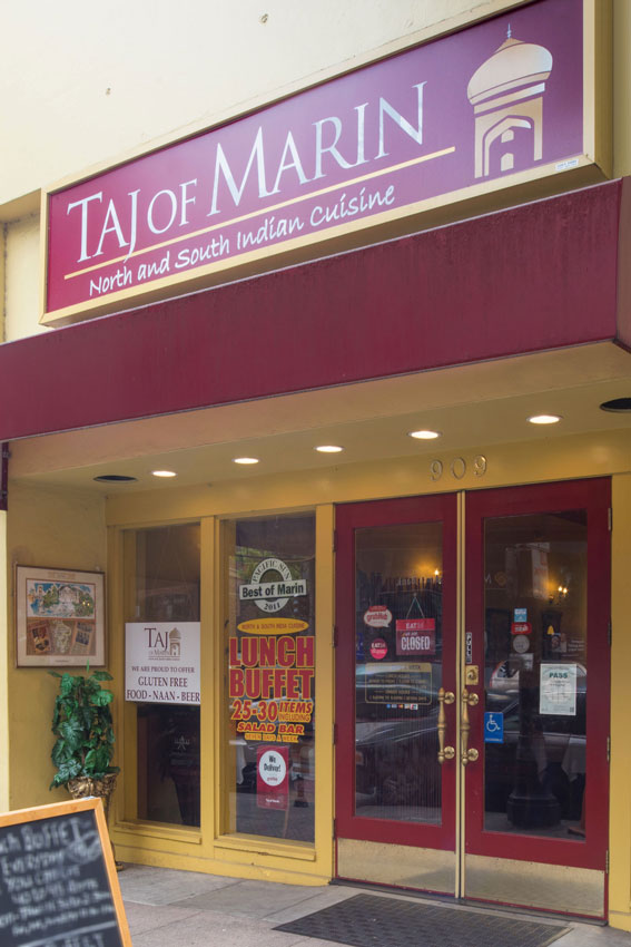 Taj of Marin - We are Hiring - Restaurant Facade